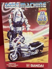 Super Gobots Robo Machine Euro Grey Throttle BMW Bike Bandai MIB NEUF BOITE NOS