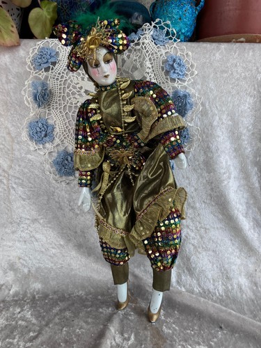 Poupée pierrot vénitien - poupée,