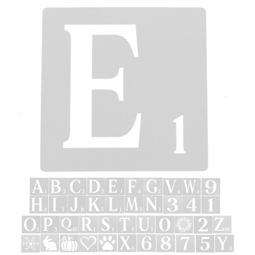 Ensemble pochoirs alphabet - ensemble,