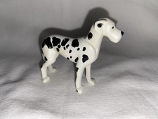 Playmobil Dogue Allemand Noir Et Blanc Chien Animaux