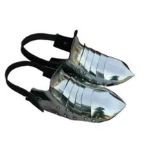 Médiévale Gothique Costume Chaussures Acier Armor Botte Halloween 14th Siècle