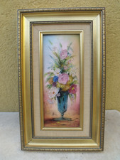 SUPERBE  PEINTURE LIMOGES EMAILLEE SIGNEE