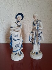 Un couple de figurine PORCELAINE FINE de CHINE ( Figurine  grande) 