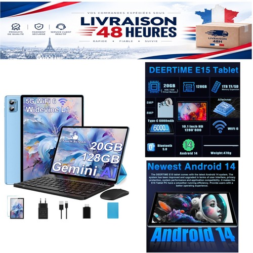 Tablette android pouces - tablette, 10