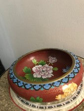 CLOISONNE COUPE BOL VASE POT