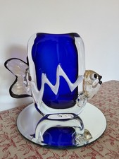 Vase Poisson Verrerie Signé