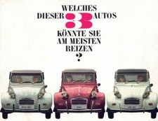 Catalogue brochure Citroën 2CV 09/1966 Allemagne Deutschland