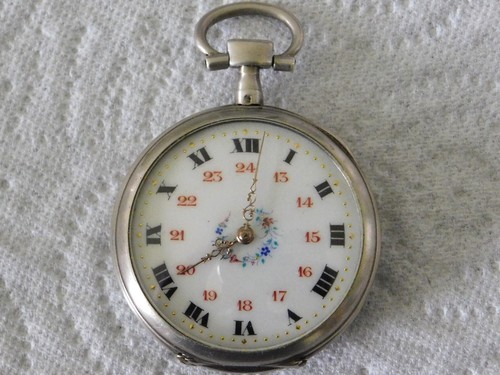 Montre gousset argent cadran - argent,
