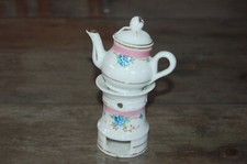 Tisanière miniature 13cm, décoration vitrine , porcelaine