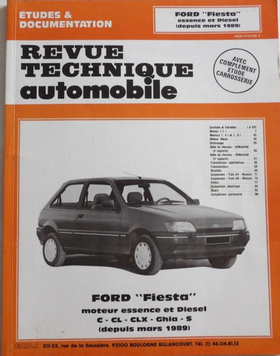 Revue technique automobile rta - technique,