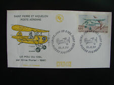SPM/Saint Pierre et Miquelon FDC MAY 16TH 1990 'LE POU DU CIEL' LIGHT AIRPLANE