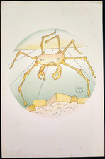 Salvador DALI Zodiaque Lithographie signée 1978 Cancer - crabe