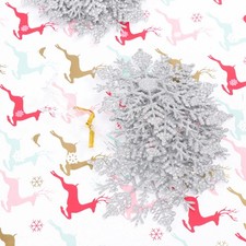  24 Pcs Flocons De Neige À Suspendre Décoration Suspendue Noël Décorations