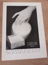 Publicité 1934 CARON Paris