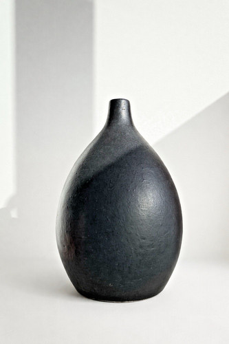Vase goutte noir élégance - vase,