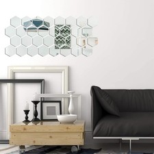 Miroir hexagonal bricolage art