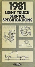 1981 Ford Camion Service