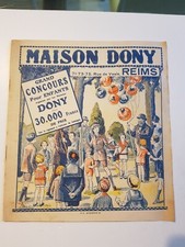 RARE ANCIEN petit CATALOGUE Vetement MAISON DONY Rue de VESLE REIMS 1925