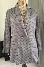 NICE THINGS RAVISSANTE VESTE EN SATIN À POIS