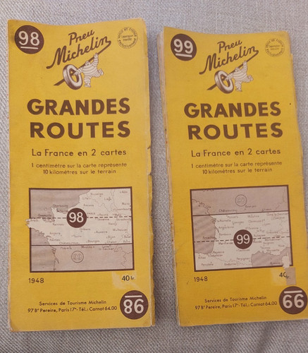 Cartes michelin et 99 - 2, 98