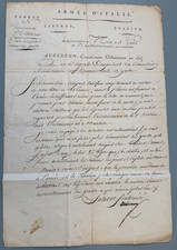 ARMEE D'ITALIE / Lettre