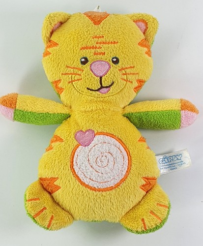 Doudou chat jaune vert gipsy - chat,