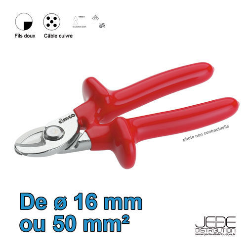 Coupe câble isolé 1000v ø16 - isolé,