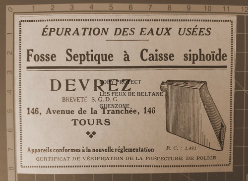 Fosse septique caisse siphoide - caisse,