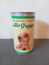 Boîte lait tôle Guigoz Suisse - 1960 - Vide Jamais Remplie / Conditionnée 