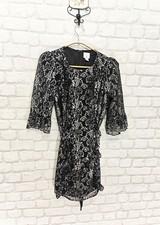 Mini robe noire et argentée