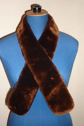 Col ancien fourrure - ancien, marron