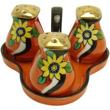 Porcelain Condiment Set - Four