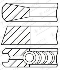 Jeu de segments de piston