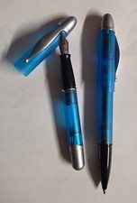 Parure Stylo Plume creeks "transparente" - NEUF plume irridum or