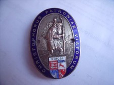 Plaque Saint Christophe émaillée Pour Tableau De Bord Porsche