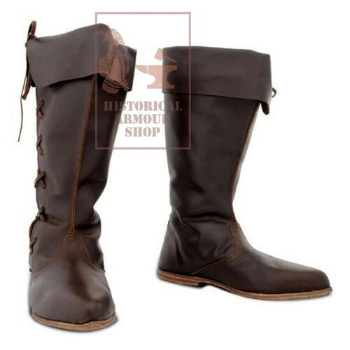 Bottes médiévales cuir - médiévales,