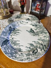 Lot de deux assiettes