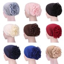 Chapeau Turban Élastique Pour Femmes Casquette De Chimio Musulmane Hijab /
