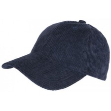 Casquette velours bleu marine