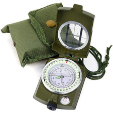 Boussole Style Militaire Loupe Système De Visée Camping Randonnée Scout Trekking