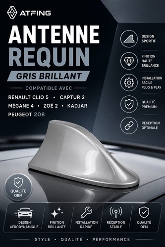 Antenne requin gris peugeot - antenne,