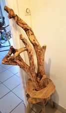 Lampe en bois flotté unique