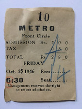 Billet De Film Bollywood