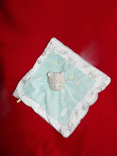 Doudou Plat Sergent Major Hippopotame Singe Bleu Blanc Neuf