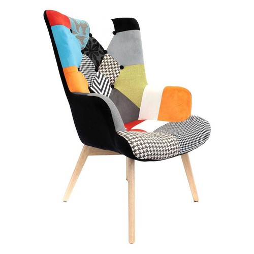 Fauteuil patchwork helsinki - fauteuil, "helsinki"