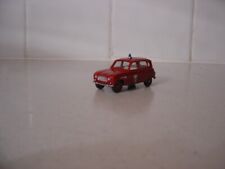 Dinky Toys Renault 4L "grandes jantes" réf. 518 HC restaurée "Pompiers de Paris"