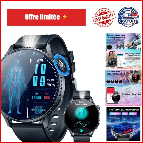 Montre connectée homme - montre,