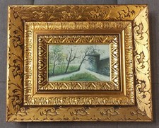 Antique Tableau Peint À