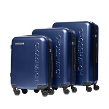 Crosshatch - Valise à 4 roulettes motif/style En relief ESCAPADE (BG2281)