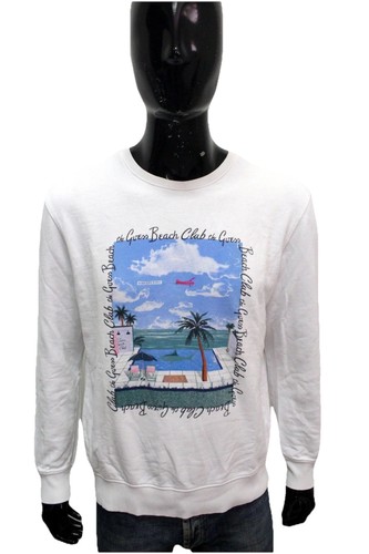 Sweat homme guess - sweat, blanc